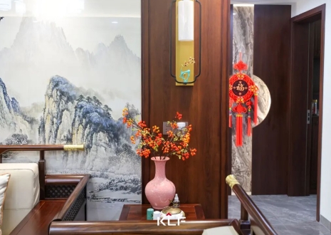 KLF全屋記丨136㎡新中式雅居，古調(diào)新彈，忘卻紛擾，呼吸著的當代生活提案